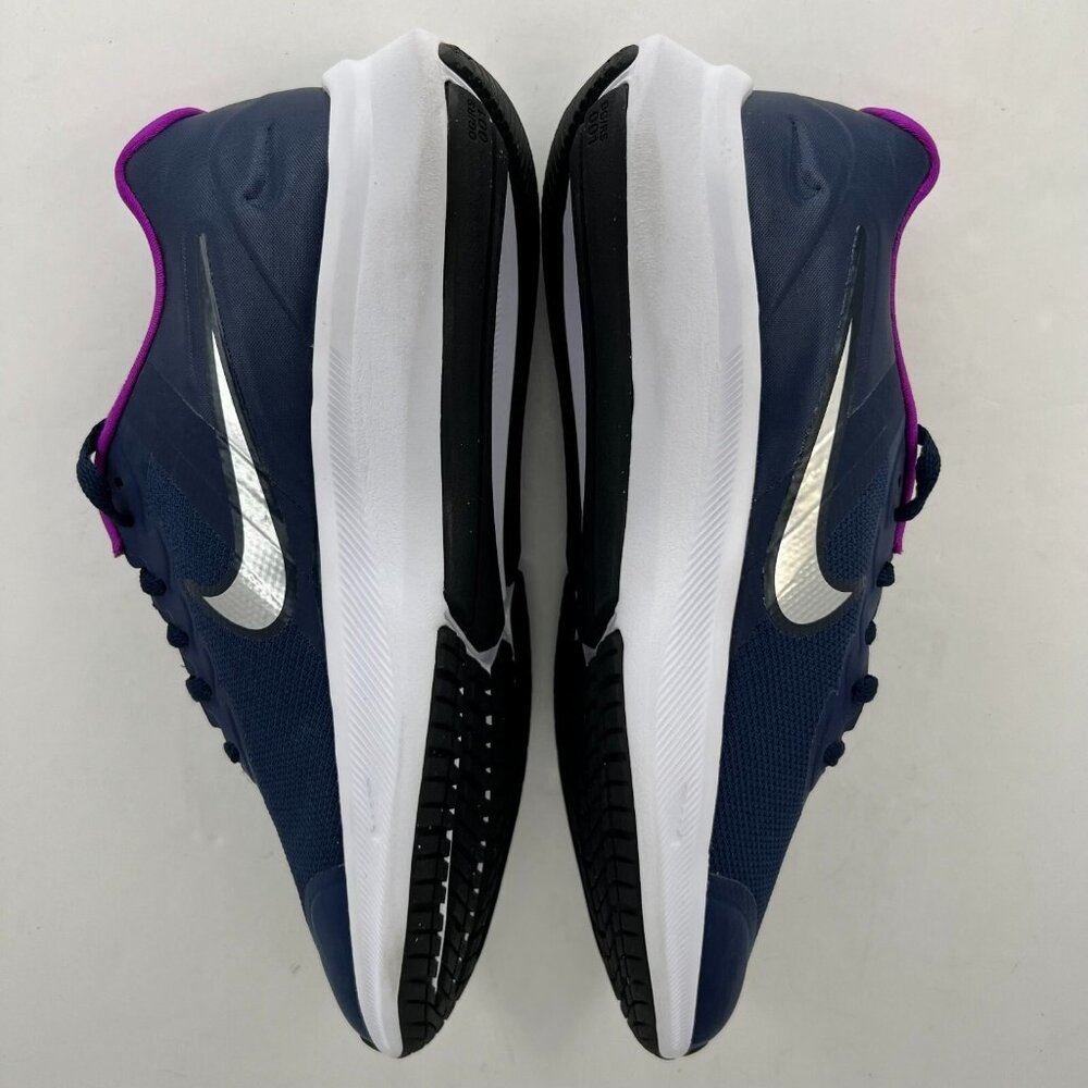 Nike Star Runner Kids DA2776-404 Navy Blue Purple Lace Up Size 4Y Athletic Shoes - Picture 6 of 9